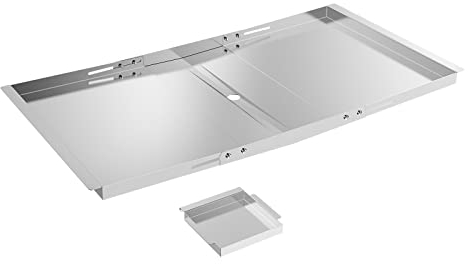 BBQ-PLUS Edelstahl Universal Fettwanne mit Auffangwanne Ersatzteile für Dyna Glo, Nexgrill, Expert Grill, Kenmore, BHG und mehr 4/5 Brenner Gasgrills