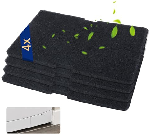 4 x Filtro para Secadora Beko, Filtro Secador de Bomba de Calor 2964840100, Filtro de Esponja para Beko Grundig Blomberg Elektra Bregenz, Filtro de Pelusa 240 x 150 x 12 mm