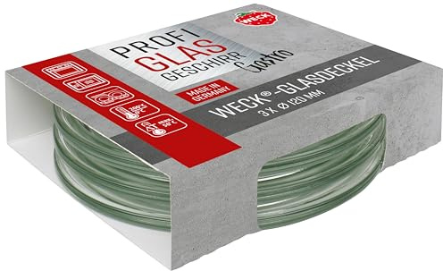 Weck 3er Set Gastropack 120 mm Gourmetdeckel (perfekte Kreationen, Backofengeeignet, Spülmaschinengeeignet, Stabilität, Gourmetgläser, Deckel) 76131