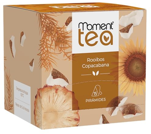 Moment Tea- Infusión Rooibos Copacabana estuche de 15 pirámides de 2g