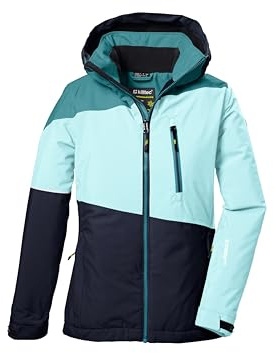 killtec Niñas Chaqueta de esquí/chaqueta funcional con capucha y protección contra la nieve KSW 331 GRLS SKI JCKT, mint, 176, 42091-000