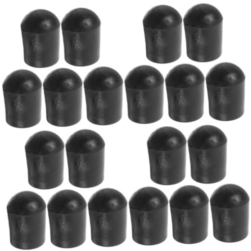 BESTonZON 20 Stück Cello Zubehör Schutz Für Kontrabass Stachel Kontrabass Stachelstopper Kontrabass Zubehör Kontrabass Stachel Kontrabass Teile Gummispitze Für Bass Schwarz