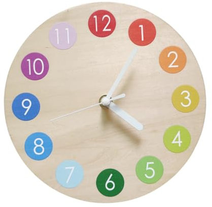 Ciieeo Stumme Uhr Für Zuhause Stilvolle Wanduhr in Regenbogenfarben Stumme Hängeuhr Aus Hochwertigem Material Für Wohn Und Schlafzimmerdekoration