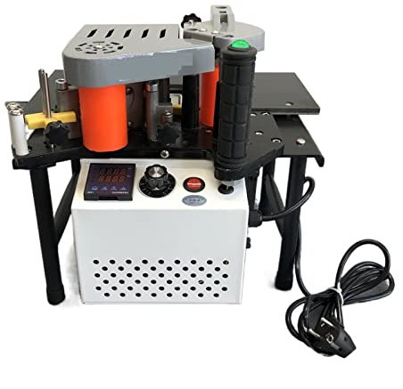 Fresadoras eléctricas Máquina de bandas de borde Manual, máquina de bandas de borde portátil for encolado de doble cara, máquina de bandas de borde for carpintería, 1200W para suelos de madera/laminad