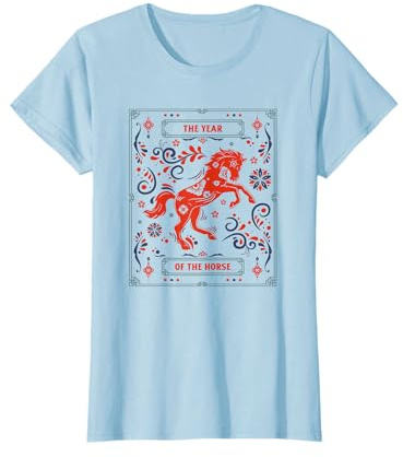 L'année du cheval - Graphique du zodiaque chinois T-Shirt