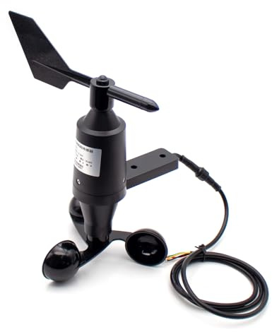 Sensore di Velocità E Direzione del Vento Integrato, Anemometro a 3 Tazze, Direzione del Vento 0-360°, Uscita Rs485, Per Monitoraggio Meteorologico Esterno 0-60 M/S