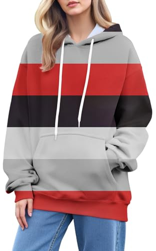 Uwdiohq Felpa Donna Zip Gatto Felpe Fidanzati Coppia Halloween Gigante Uomo Tennis Bianche con Cappuccio Capuccio Oversize da Lunga Rosa Grigia Militar Sportiva Cotone Lunghe Ladies Sweatshirts And