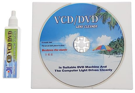 LIGIGWASH Multifunctional Dvd Player Cleaner Set with Cleaning Disc and Fluid Dust Removal Tool for CD Vcd Dvd Devices Eliminates Playback Skips Freezing and Loading Issues