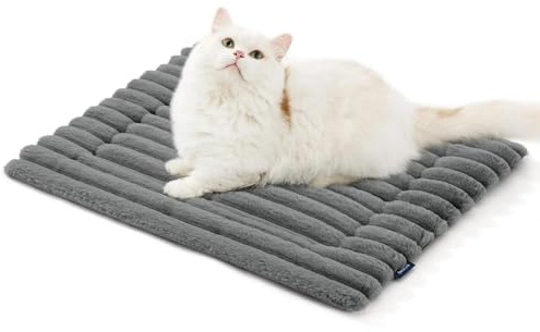 Selbstheizende Decke für Katzen & Hunde, Selbstheizende Katzendecke, Wärmematte Kaninchen, Selbstwärmende Katzenbettauflage, Katzenbett Heizung, Wärmedecke für Katzen und Hunde, 61x45 cm (Grau)