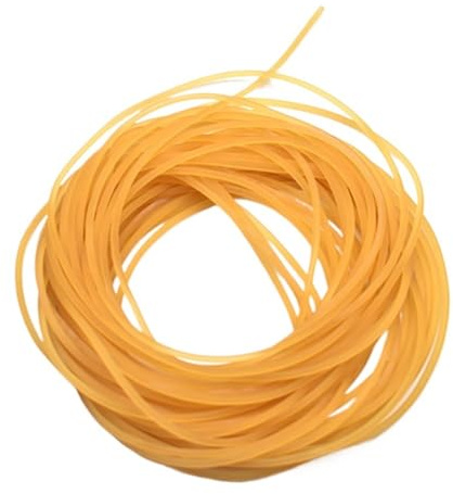 Cuerda elástica de Pesca Banda elástica de látex 3 mm diámetro, cordón Goma Alta Elasticidad for flejado, 1 Unidad(2MX3MM)
