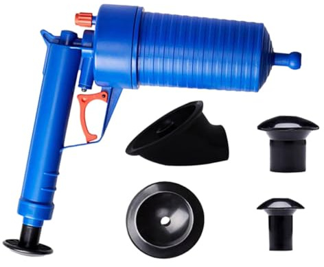 GLEAVI Sturalavandini ad Aria Compressa per Cucina e Bagno, Affidabile e Versatile in Abs e Pvc, Strumento Portatile per Rimuovere Intasamenti e Sturare Scarichi