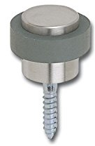 SOLIDO Boden-Türpuffer ø 48 mm | Türstopper | Edelstahl matt | 1 Stück