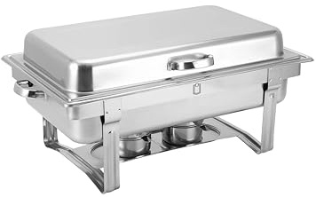 METRO Professional Chafing Dish SBD-100L mit Deckel, GN 1/1, 9 L, Warmhaltebehälter für Catering, Buffet, Party, perfekt für gewerblichen Einsatz