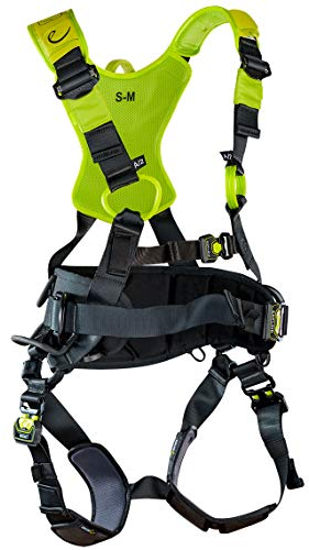 EDELRID Flex Pro - Night/Oasis - Universell - Harness - Gurt - Schwarz/Hellblau-Weiß - Alle Altersgruppen - Erwachsene, Outdoor-Enthusiasten