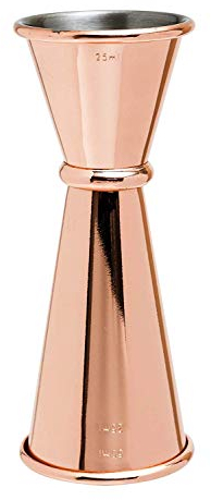 Copper Plated Stainless Steel Jigger Measure by Chabrias LTD