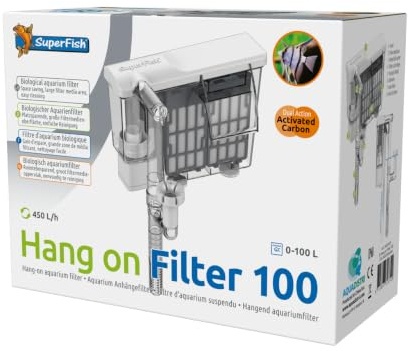 SuperFish Aquarium Hang-On Filter 100