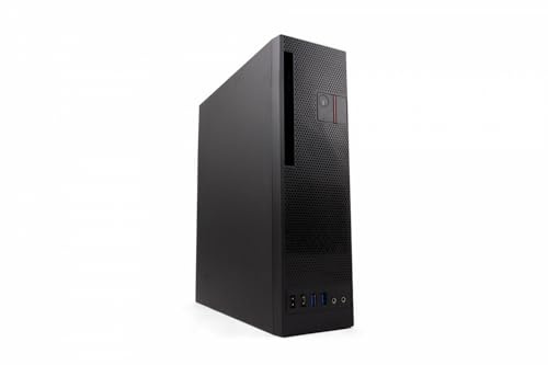 CoolBox T-360 - Caja Micro ATX y Mini ITX para PC, Formato Slim, USB3.0, Fuente de alimentación 300SBZ TFX 80 Plus Bronze. Colocación Horizontal o Vertical