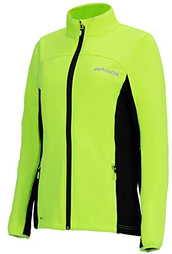 Airtracks Damen Winter Fahrradjacke Pro Line II - Softshell Thermo Radjacke - Windstopper Winddicht Wasserabweisend