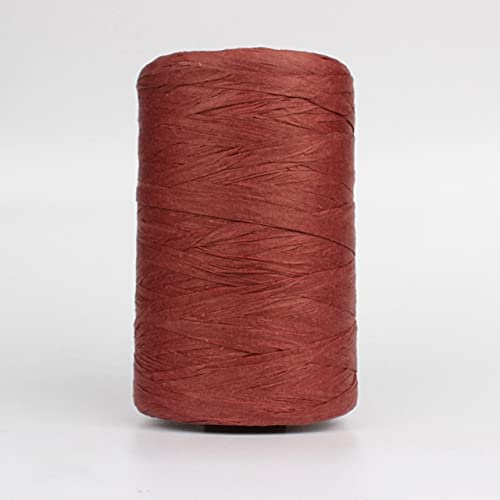 1 Roll/280 Meter Raffia Organic Straw Ribbon Paper Yarn Rope for Knitted Crochet DIY Hats Bags Handmade Craft Knit Yarn Thread