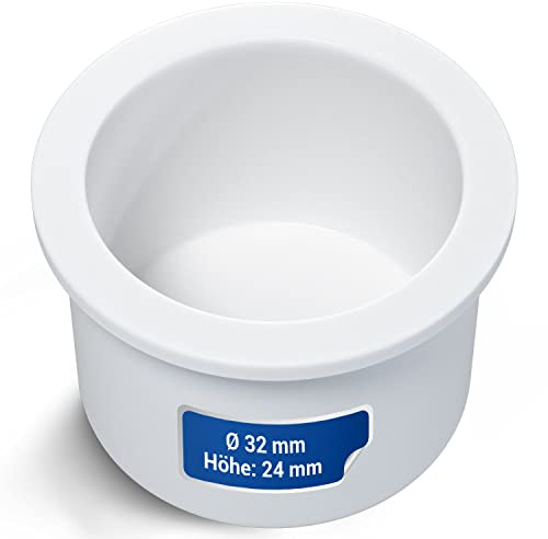 AQUADE PVC-Endkappe 32 mm Fitting Rohrendkappe Rohrstopfen Verschlußstopfen