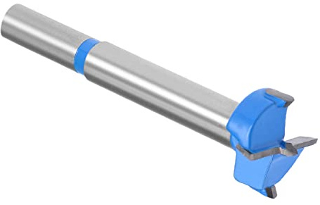 Kozelo Forstner Spiralbohrer - [21mm] Tungsten robustmetall Bohreröffner für Holz Möbel Scharnier Holzbearbeitung Verwendung Runde Schaft Dunkel Blau