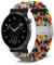 Niboow 20mm Armband für Amazfit GTR Mini/GTS 4/GTS 3/GTS 2/Bip 3 Pro - Geflochtenes Nylon Ersatzband, Irisierend