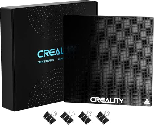 Creality Ender 3 Glasbett 3D-Drucker-Plattformen Ender 3 V2 Neo Gehärtete Bauplatte für Ender 3 Pro,Ender 3/Neo,Ender 5,CR-20 Pro,Ender 3 S1,Ender 3 S1 Pro,Sermoon V2 3D-Drucker 235x235mm