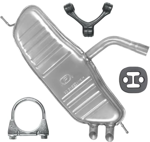 Polmo Schalldämpferset Auspuff Endtopf für Golf Plus 5 V 2005-01/2009 1.9 TDI
