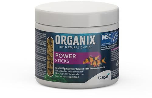 OASE ORGANIX Power Sticks 100 G - Snack pour Les habitants de l'aquarium Vivant au Fond (silures, crevettes, loches)