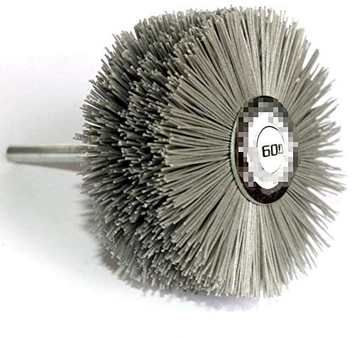 BomDog Roue de Polissage, Brosse Métallique Pour Perceuse, Brosse Métallique de Forage, Perceuse de 80 Mm, Meule En Fil de Nylon Abrasif, Brosse de Polissage À Poils Radiaux/A/600 2Pcs