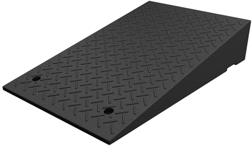 Vollgummi Auffahrrampe Leichte Kunststoff Schwellenrampe 5cm Anstieg Übergangsrampe Auffahrhilfe - Plastikrampe Dämpfungsrampe Auffahrhilfe für Rollstuhl Auto Fahrzeug Wohnwagen Roller (Size : B-50x8