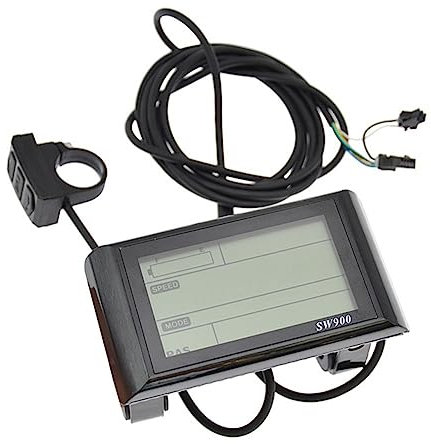 Yuattory 24-72V SW900 LCD Display Control Electric Bicycle Speed Meter Speedometer Wired Speed Counter Code Table E-Bike