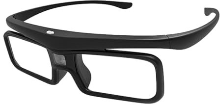 DIIOOMIEEU Lunettes 3D à obturateur pour tous les projecteurs DLP Cinémas Projecteur Active Shutter Lunettes légères