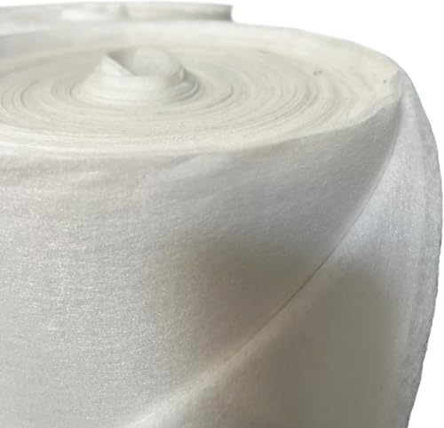 ASF Voile dhivernage et géotextile drainant 60 g/m² Toile filtrante et de Protection des Plantes perméable à leau résistante au Gel et aux UV 50 m x 1 m Protection Jardin Plantes Drainage