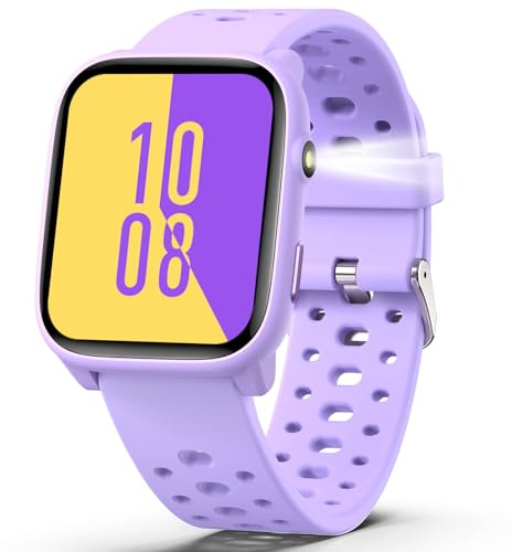 ModaWin Smart Watch for Kids, 1.83 Fitness Tracker Watch Pedometer, Heart Rate, Sleep Monitor, IP68 Waterproof, Pedometer, Puzzle Games with/Without APP for Girls Boys Teens 6-16