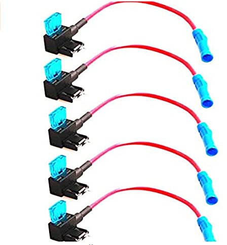 Flachsicherungshalter 5 Stück Sicherungsadapter (Mittel)