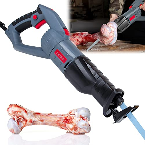 DBMGB Electric Bone Saw Butcher Machine, Stainless Steel Blade, 6-Speed, Cuts Frozen Meat & Bones, Ideal for Kitchens & Restaurants