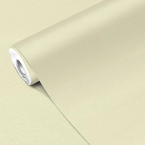 MICTER Leder Reparatur Patch, 40x200cm Kunstleder Selbstklebend, Leder Patch Kit Selbstklebende Lederflicken für Sofas, Autositze, Möbel, Handtaschen, Jacken (Milchweiß)