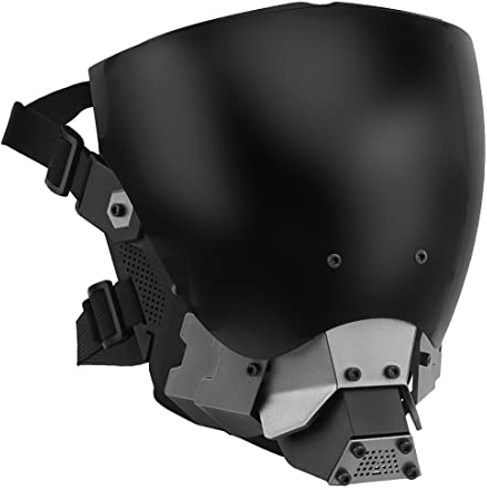 Paintball Tactical Mask Full Half Face Protective Goggles Mechanical Mask for Cosplay CS Games Halloween Shooting Hunting