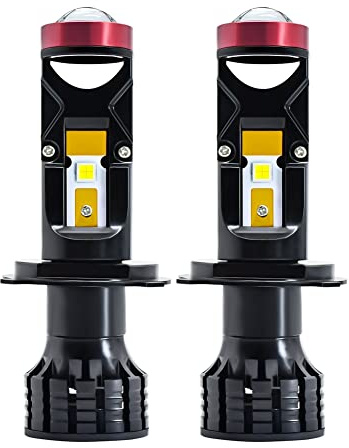 PURPLLE H4 LED Mini Proiettore 3D Lente 90W 25000LM Automobile Lampadina Conversione Kit Hi/Lo Beam