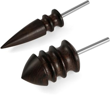 2 Puntas de Bruñido de Cuero para Herramientas Rotativas, 2 Estilos Puntas Bruñido Cuero Herramienta Bruñido Bordes Accesorios Cabezal Pulido para Artesanía de Cuero, Fabricación a Mano