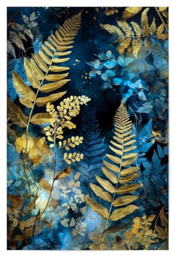 artboxONE Poster 120x80 cm Natur Farne Naturkunst B hochwertiger Design Kunstdruck - Bild farn farn farne