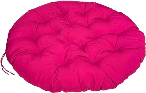 LIVEDOLLS Papasansessel Kissen, Polster Für Papasansessel,Radar Stuhl Pad, Rundes Dicke Stuhlkissen Bequem Weich Sitzkissen Hängesessel Für Indoor Outdoor Garten Stuhlauflage(Pink,40x40cm)