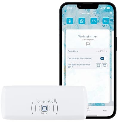 Homematic IP Access Point – Basic, Smart Home Gateway mit kostenloser App und Sprachsteuerung über Amazon Alexa, 160954A0