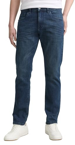 TOM TAILOR Josh Regular Slim Jeans med stretch, 10282 – Mörkstenstvätt denim, 31W / 34L
