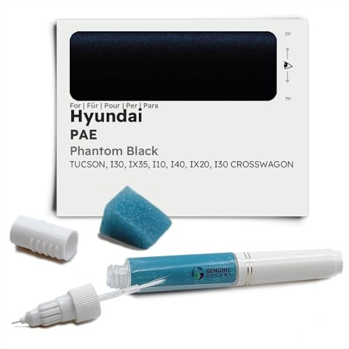 Genuine Colors Lackstift Phantom Black PAE für Hyundai Schwarz Tucson I30 IX35 I10 I40 IX20 CROSSWAGON