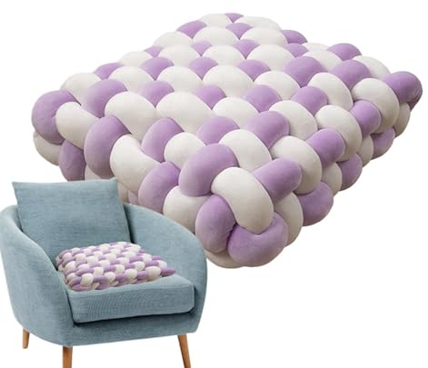 Generico Cojín de tiro anudados, cojín lumbar sofá, cojín de la parte posterior de la cama suave, Cojines decorativos para tiros creativos para el sofá sofá dormitorio sala de estar