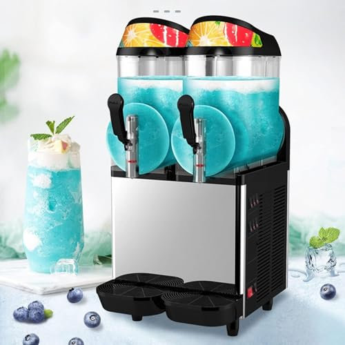 XSDAJSD Granita, Macchina per Granite Commerciale, frullatore Elettrico tritaghiaccio (24 l)