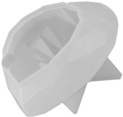 OSALADI 1pezzi Stampo in Silicone Forma Cuore Diamante Stampo Artistico Fai Da Te Trasparente e Flessibile Per e Creazione Regali Unici