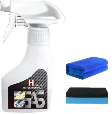 Whimsyard Headlight Restorer, Nanobrite Pro Headlight Rejuvenator, Whimsyard Headlight Cleaner, Headlight Restoration Spray, Headlight Refurbishment Kit